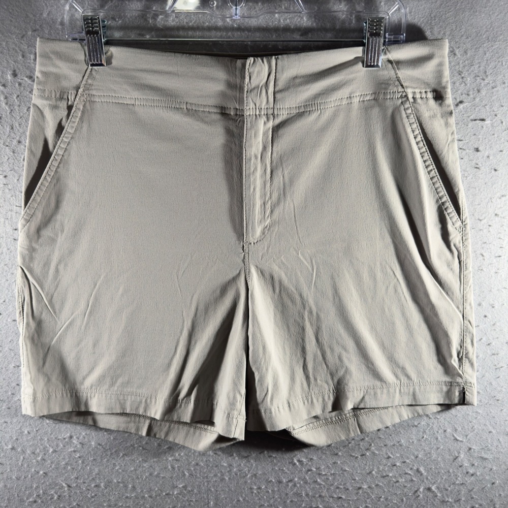 3127 | Columbia Saturday Trail Stretch Hiking Shorts Khaki Tan Womens 12